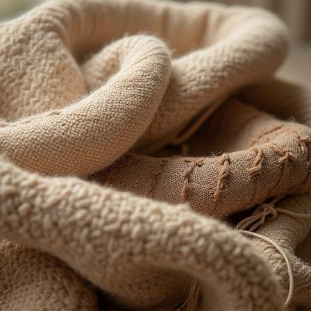 Hand-Woven Textiles collection with layered, textured fabrics